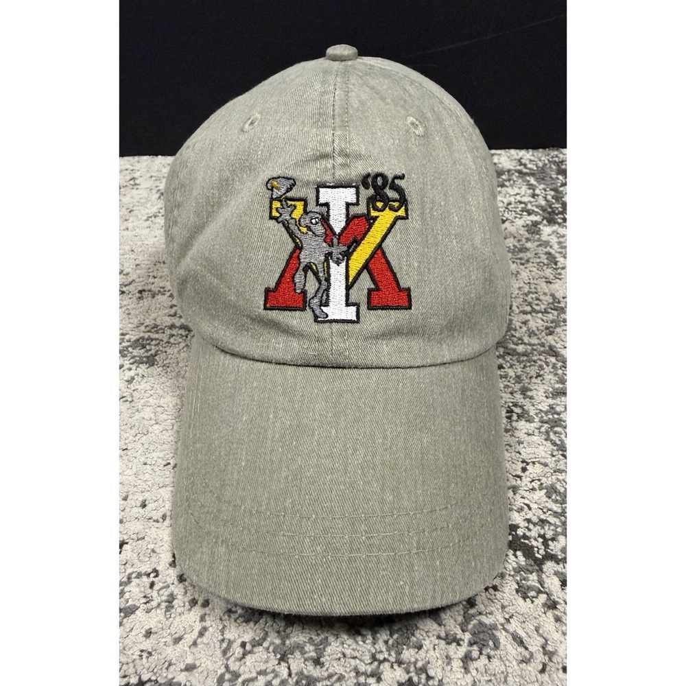 Adams Hat K95 Strapback Cap Gray Embroidered Logo Leather Strap Cotton Dad Hat‎